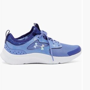 BRAND NEW Under Armour Kids Light Blue and Purple Sneakers